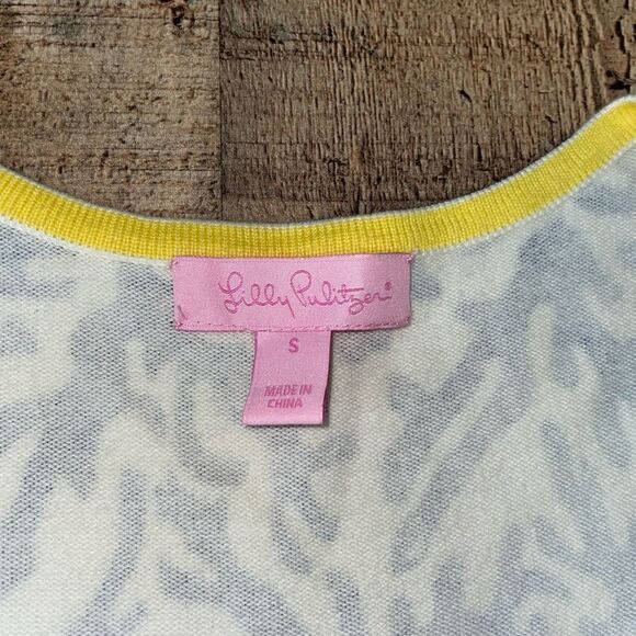 Lilly Pulitzer Adelaide V-neck Sweater In Bright Navy Treasure - Picture 7 of 14